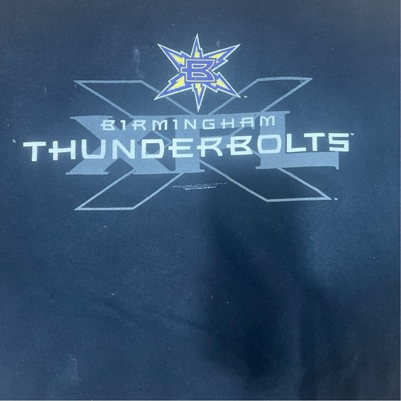 Vintage XL Men’s XLF Birmingham Thunderbolts Crewneck Sweatshirt JIT35 - Picture 2 of 5
